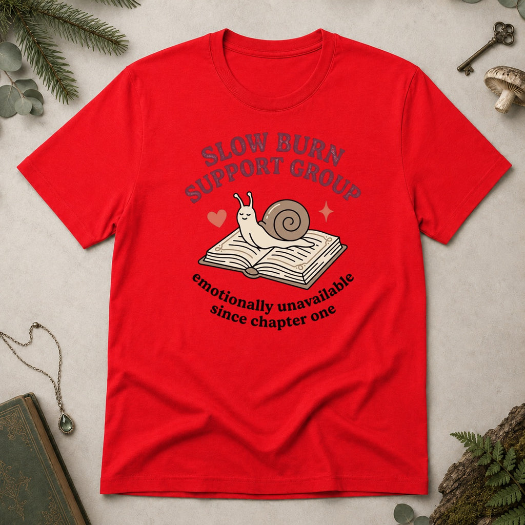 Slow Burn Support Group T-Shirt - Red