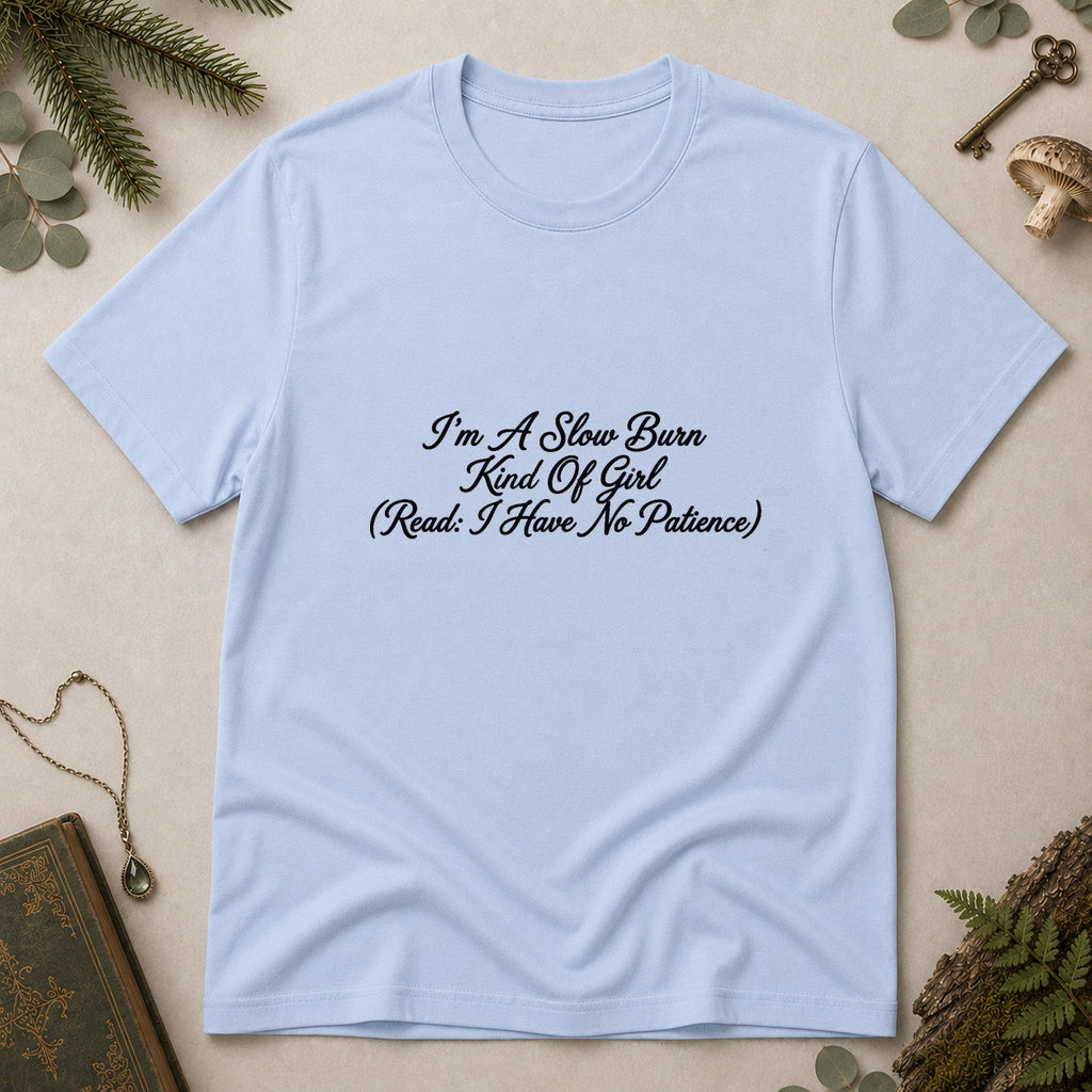 Slow Burn T-Shirt - Light Blue