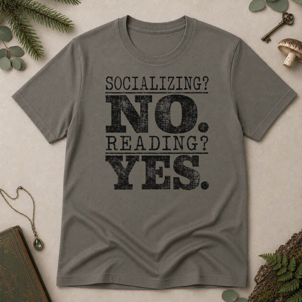 Socialising No T-Shirt - Charcoal
