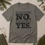 Socialising No T-Shirt - Charcoal