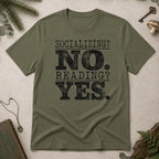 Socialising No T-Shirt - Military Green