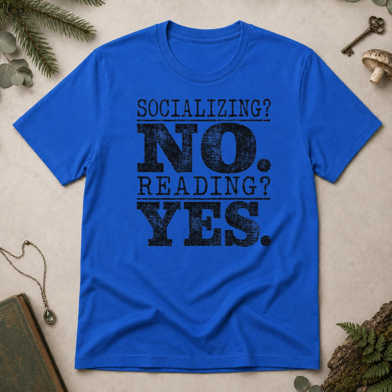 Socialising No T-Shirt - Royal
