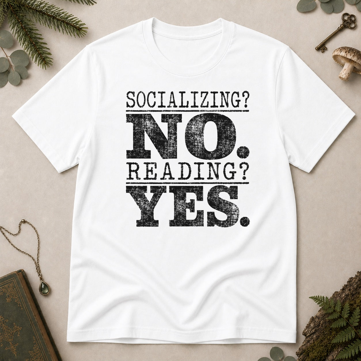Socialising No T-Shirt - White