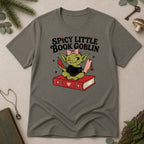 Spicy Little Book Goblin T-Shirt - Charcoal