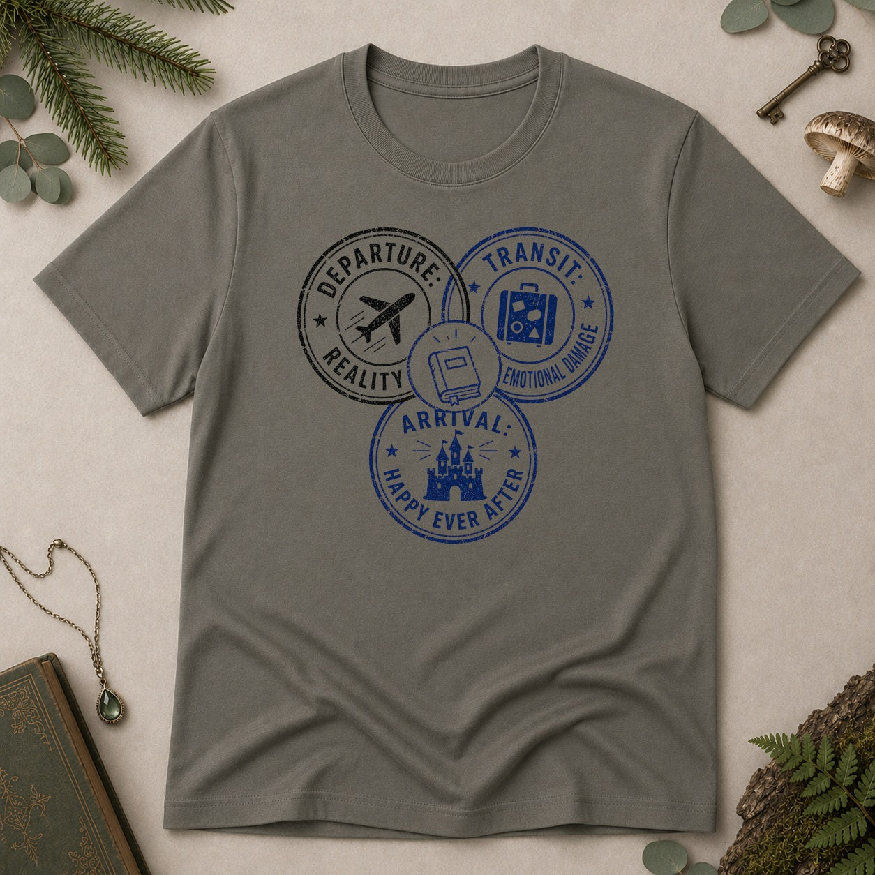 Stamps T-Shirt - Charcoal