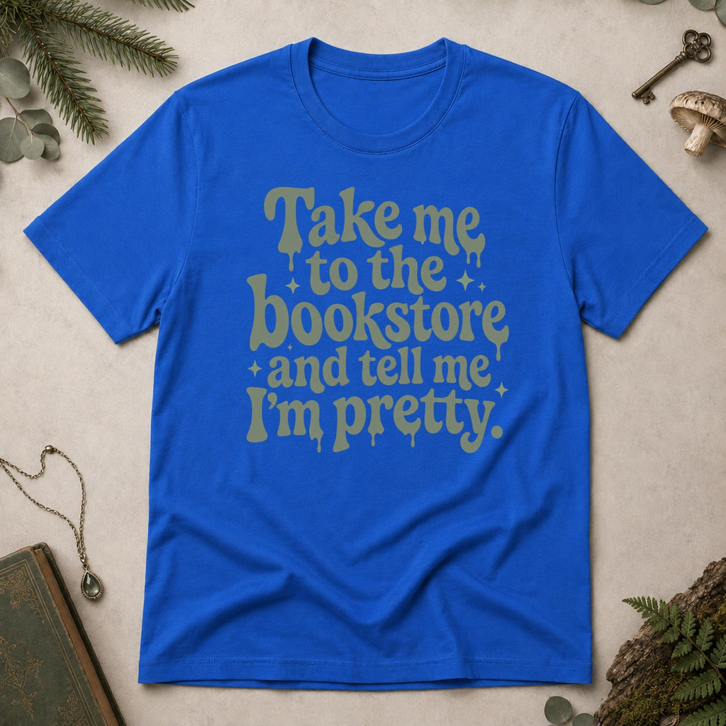 Take Me to the Bookstore T-Shirt - Royal