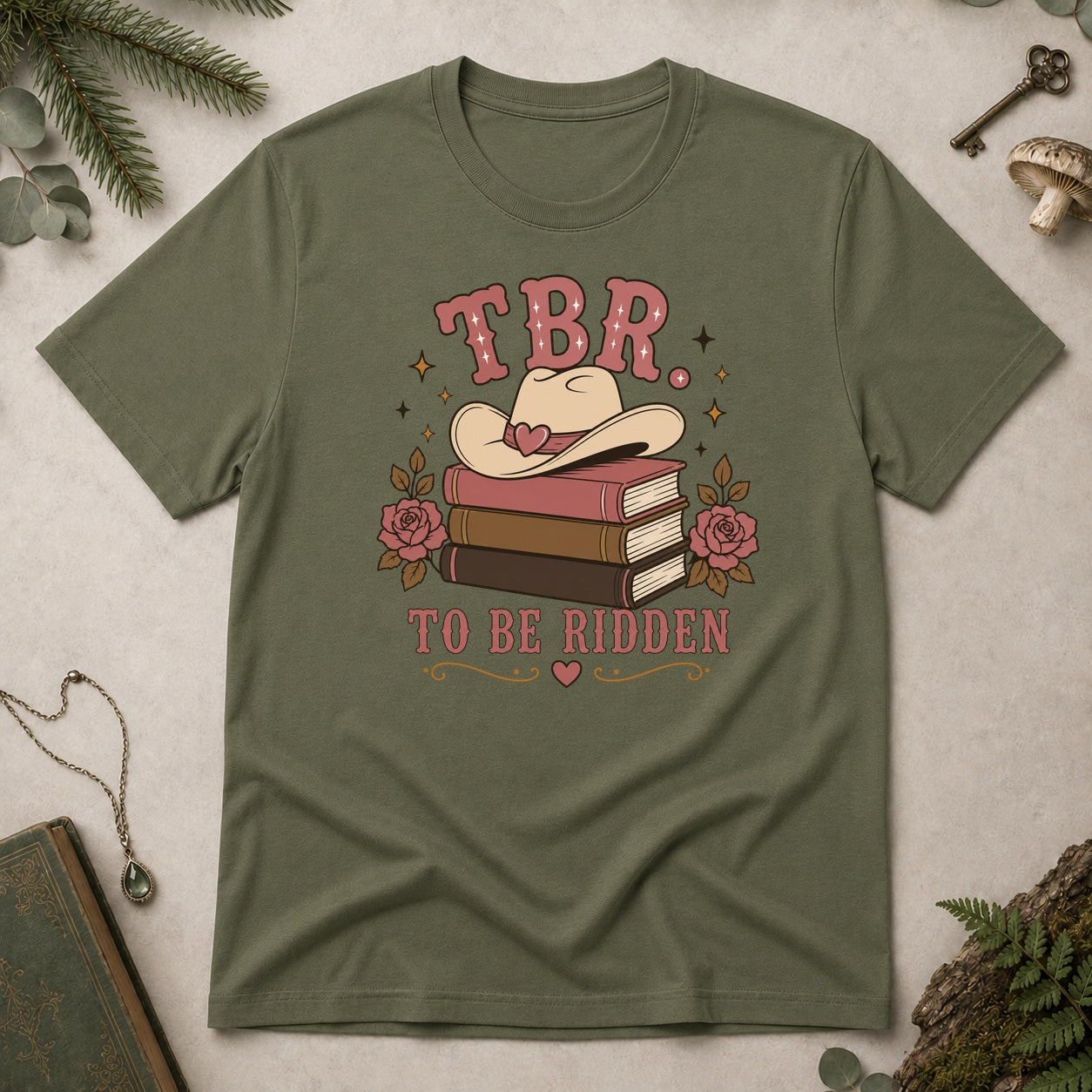 TBR: To Be Ridden T-Shirt - Military Green