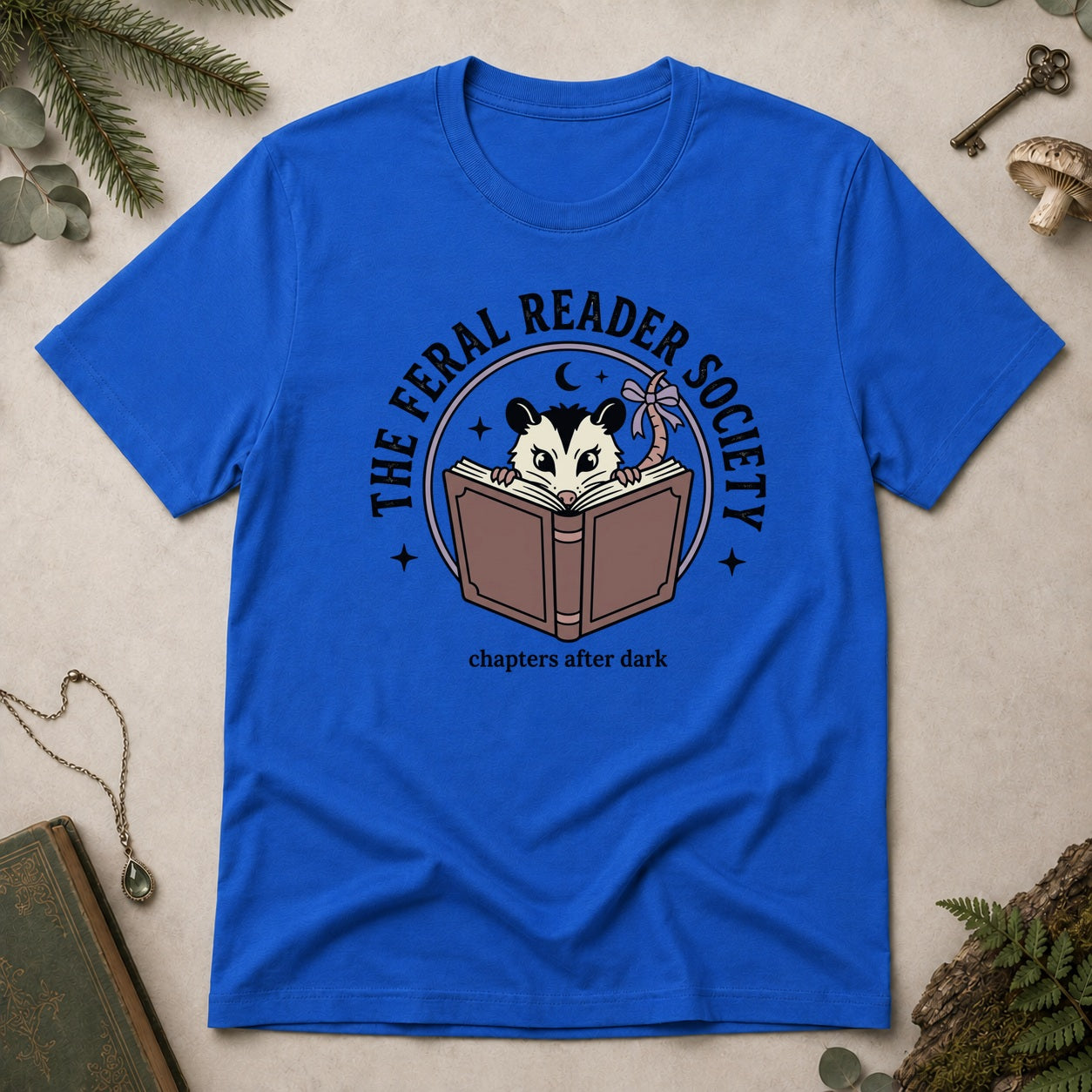 The Feral Reader Society T-Shirt - Royal