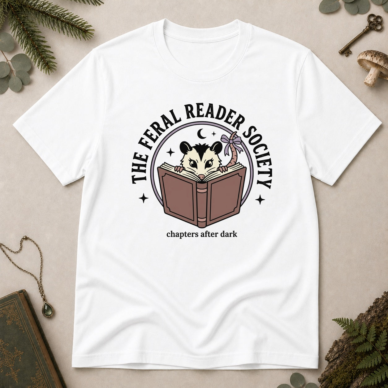 The Feral Reader Society T-Shirt - White