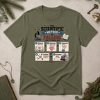 The Scientific Method of Falling for Fictional Men T-Shirt - Military Green