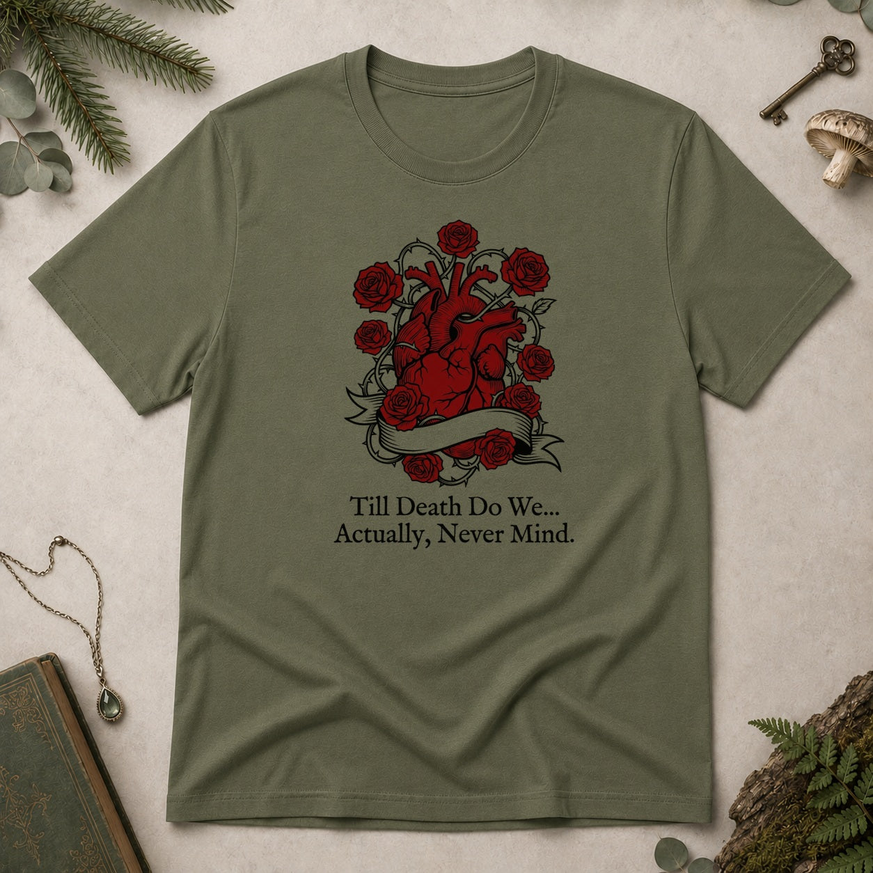 Til Death T-Shirt - Military Green