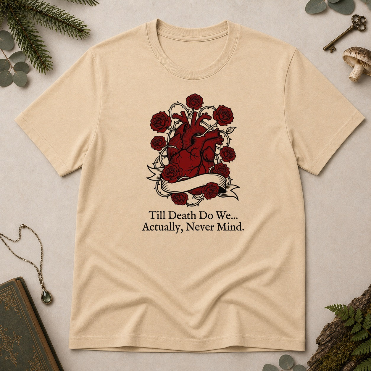 Til Death T-Shirt - Sand