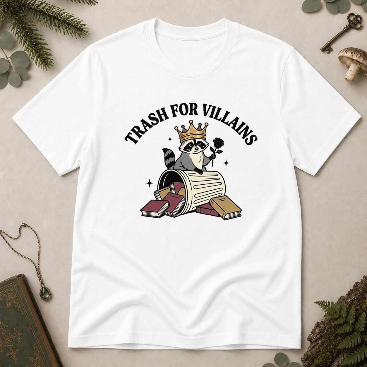 Trash for Villains T-Shirt - White