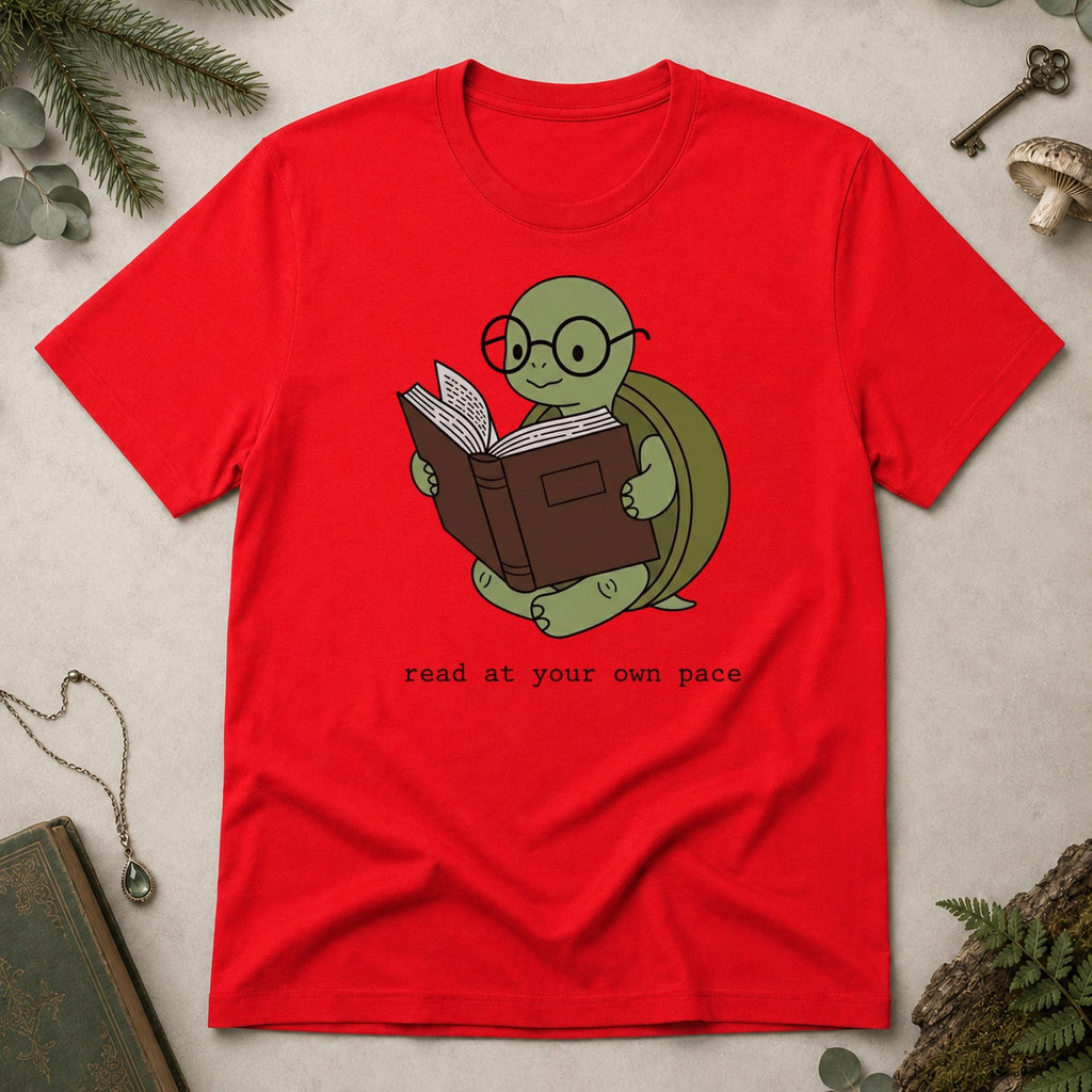 Turtle Read T-Shirt - Red