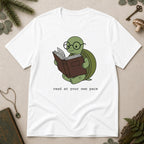 Turtle Read T-Shirt - White