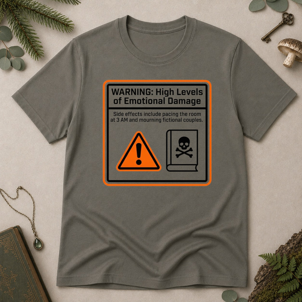 Warning T-Shirt - Charcoal