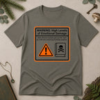 Warning T-Shirt - Charcoal