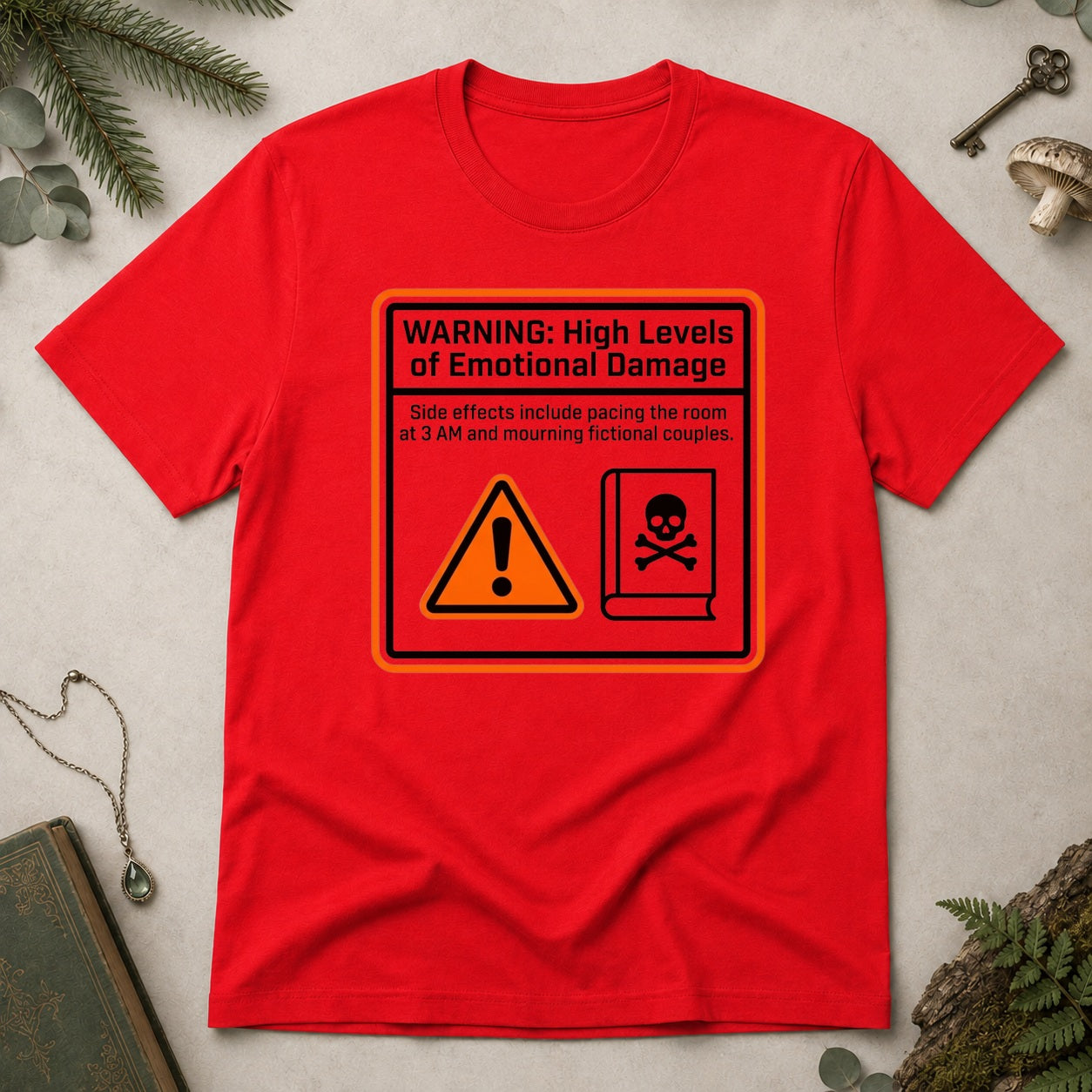 Warning T-Shirt - Red