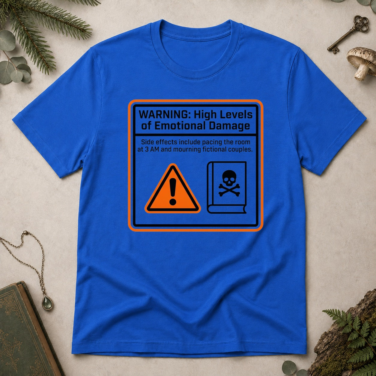 Warning T-Shirt - Royal