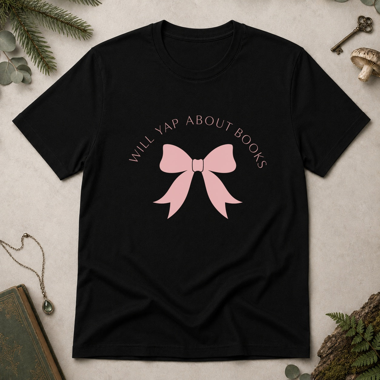 Will Yap About Books T-Shirt - Black