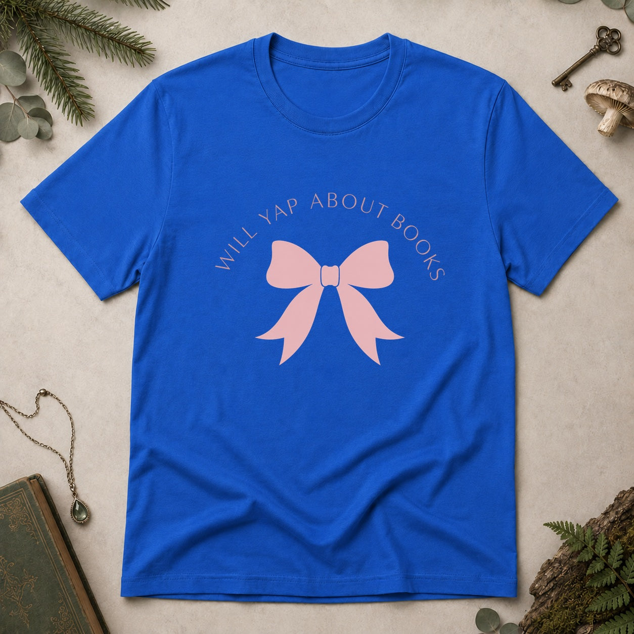 Will Yap About Books T-Shirt - Royal