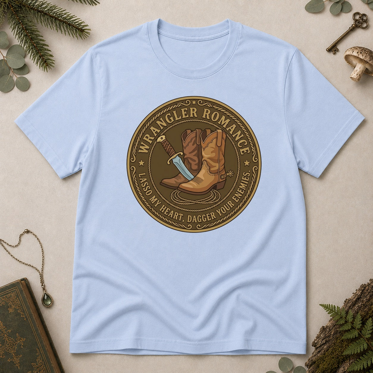 Wrangler Romance T-Shirt - Light Blue